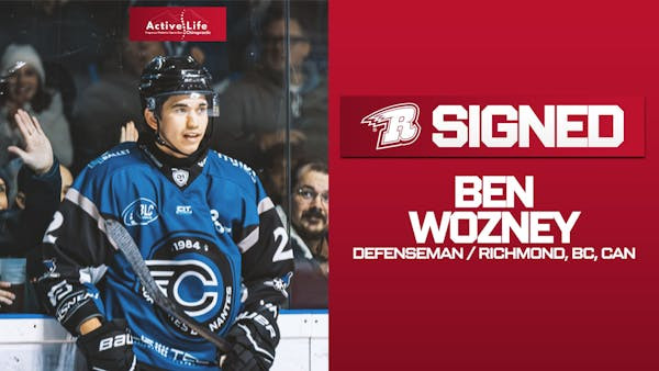 RUSH INK DEFENSEMAN BEN WOZNEY