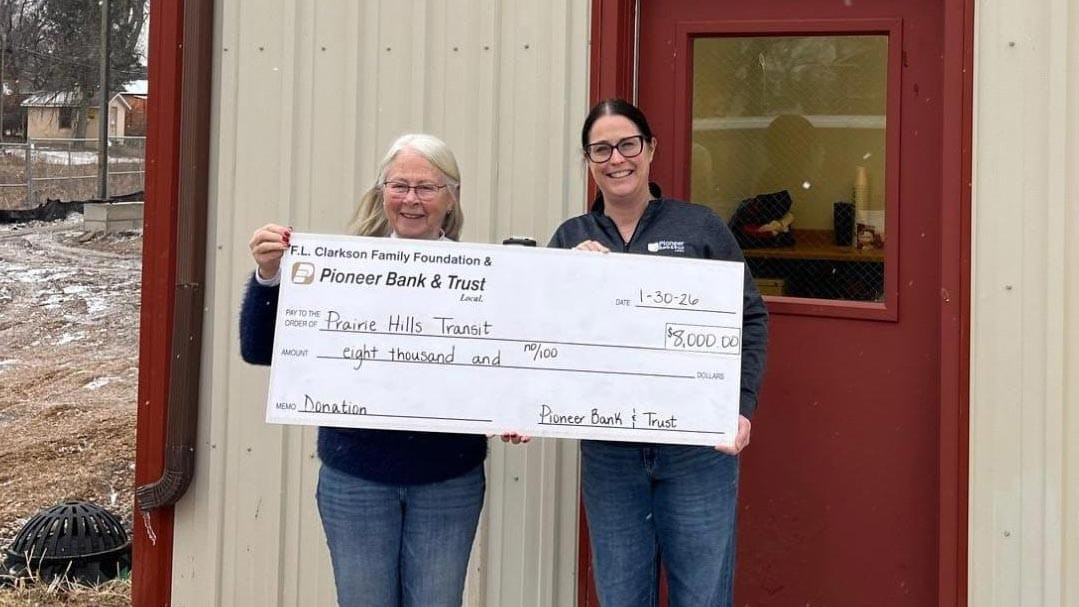 Pioneer Bank & Trust Invests $13,000 in Community Mobility for Belle Fourche