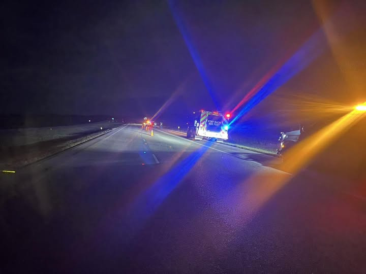 Car strikes couch on Highway 79