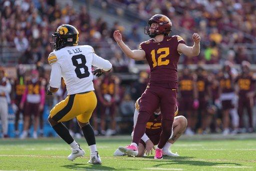 Minnesota's late-arriving kicker Luke Drzewiecki quickly made a new home and a strong impression