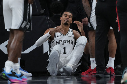 Spurs’ Wembanyama unavailable for Game 3 against Portland while recovering from concussion