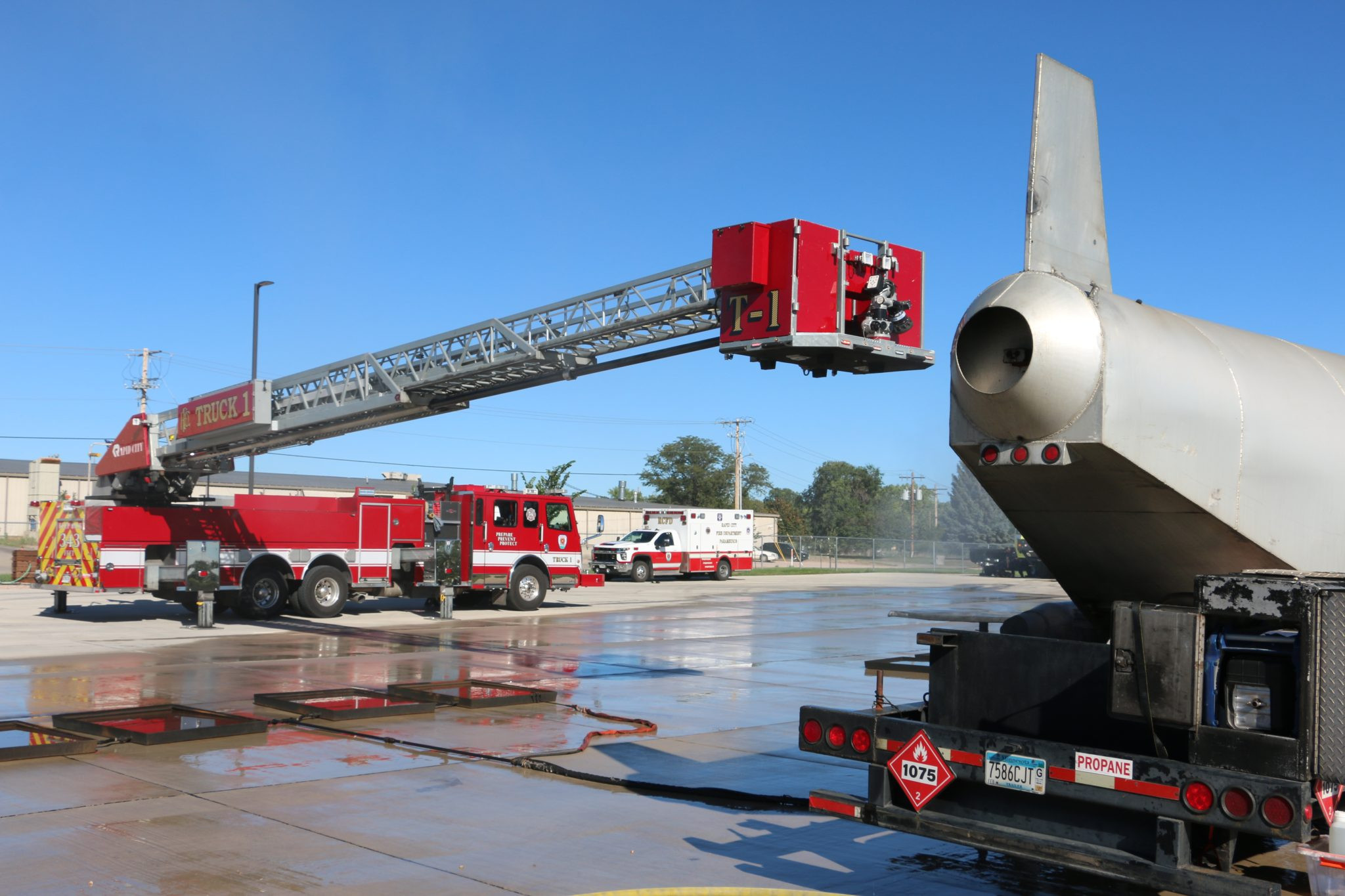 Rapid City firefighters train for aircraft disaster