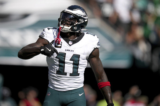 A.J. Brown among Eagles with declined production even as the champs take 4-0 record against Broncos