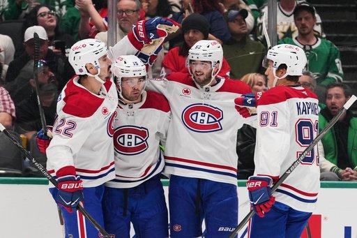 Caufield, Newhook each score twice in Canadiens' 5-2 win over Stars