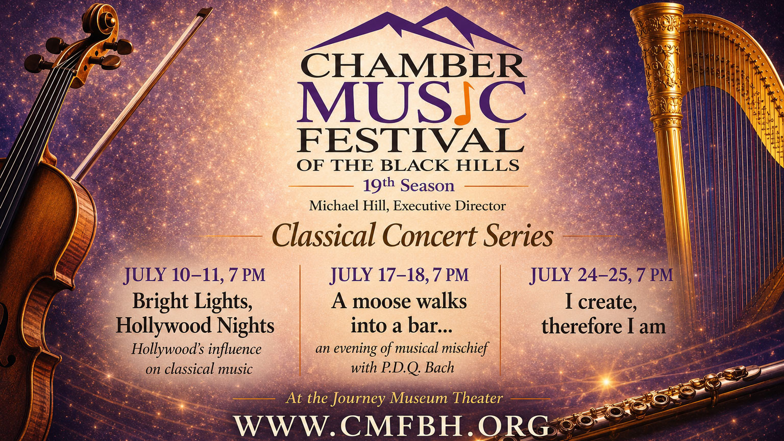 Chamber Music Festival of the Black Hills Unveils 19th Season Lineup and National Endowment for the Arts Funding