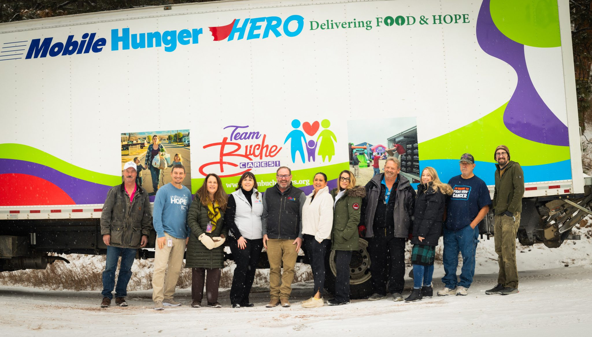 Team Buche Cares, Farmers Union Industries deliver 5 tons of pork across South Dakota