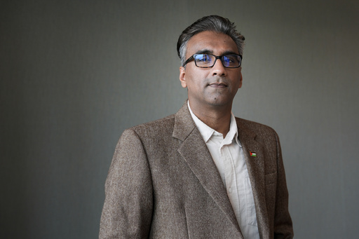 Badar Khan Suri poses for a portrait, Thursday, May 22, 2025, in Arlington, Va. (AP Photo/Julia Demaree Nikhinson)