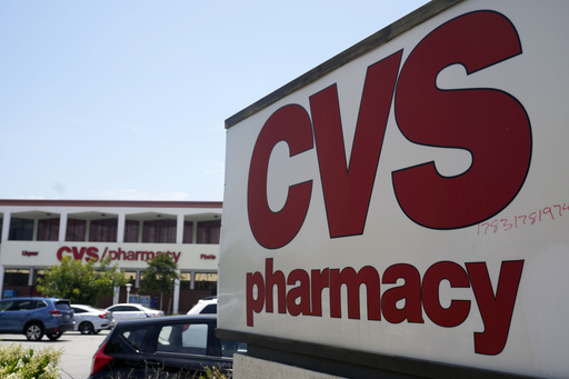 FILE - The exterior view of a CVS branch is shown on Tuesday, May 16, 2023, in Pasadena, Calif. (AP Photo/Marcio Jose Sanchez,File)