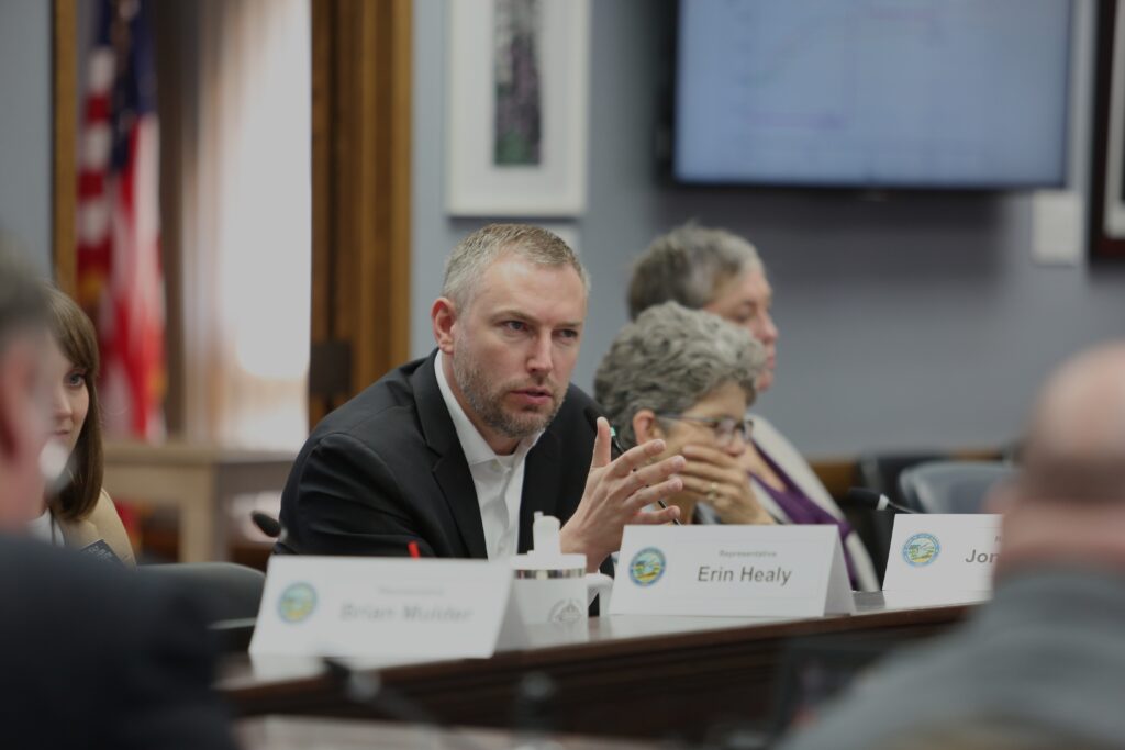 South Dakota Speaker of the House Jon Hansen, R-Dell Rapids, speaks at a meeting of the Project Prison Reset work group on June 3, 2025, in Pierre. (Makenzie Huber/South Dakota Searchlight)
