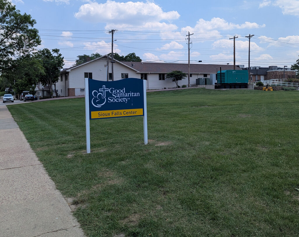 Good Samaritan Society Sioux Falls Center, which was recently removed from a remedial program for nursing homes. (John Hult/South Dakota Searchlight)