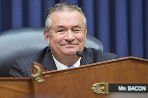 Rep. Don Bacon, R-Neb., winks during a House Committee on Armed Services Chair hearing on the Department of the Army's Fiscal Year 2026 posture, Wednesday, June 4, 2025, on Capitol Hill in Washington. (Photo/Jacquelyn Martin)