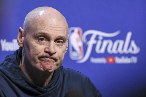 Indiana Pacers coach Rick Carlisle listens during a news conference, Wednesday, June 4, 2025, ahead of Game 1 of the NBA Finals basketball series against the Oklahoma City Thunder in Oklahoma City. (AP Photo/Nate Billings)