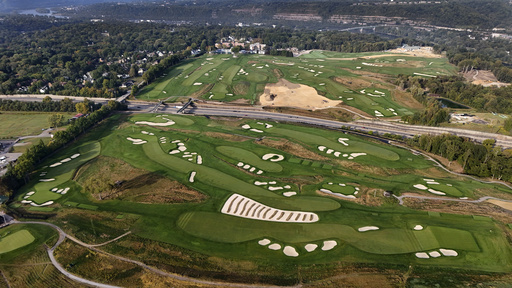 FILE - This is an overall photo of Oakmont Country Club in Oakmont, Pa., Monday, Sept. 16, 2024, the course for the 2025 U.S. Open golf tournament. (AP Photo/Gene J. Puskar, File)