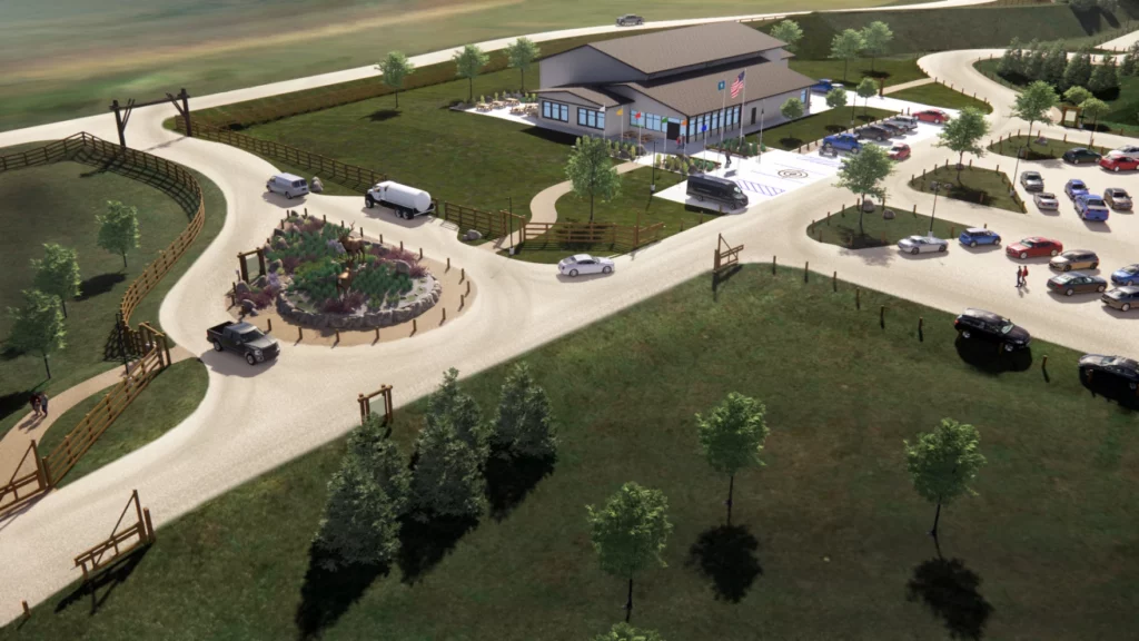 A rendering of a proposed state shooting range in Meade County. The South Dakota Department of Game, Fish and Parks is leading development of the project. (Courtesy of GF&P)