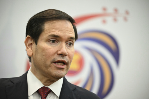 US Secretary of State Marco Rubio takes part in a media briefing during the 58th ASEAN Foreign Ministers' meeting and related meetings at the Convention Centre in Kuala Lumpur on July 10, 2025. (Mandel Ngan/Pool Photo via AP)