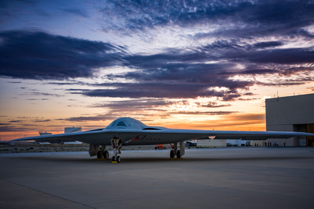 The B-21 Raider is under development by Northrop Grumman in Palmdale, California. (Courtesy of Northrop Grumman)