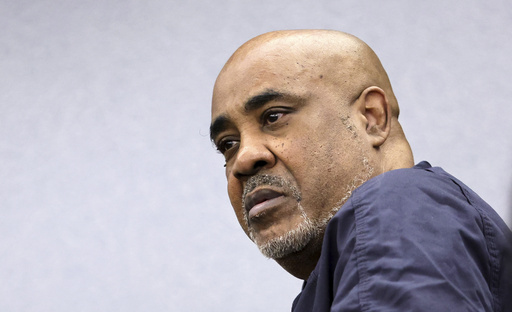 FILE - Duane "Keffe D" Davis appears in Clark County District Court for a trial readiness status check at the Regional Justice Center on June 17, 2025 in Las Vegas. (Steve Marcus/Las Vegas Sun)