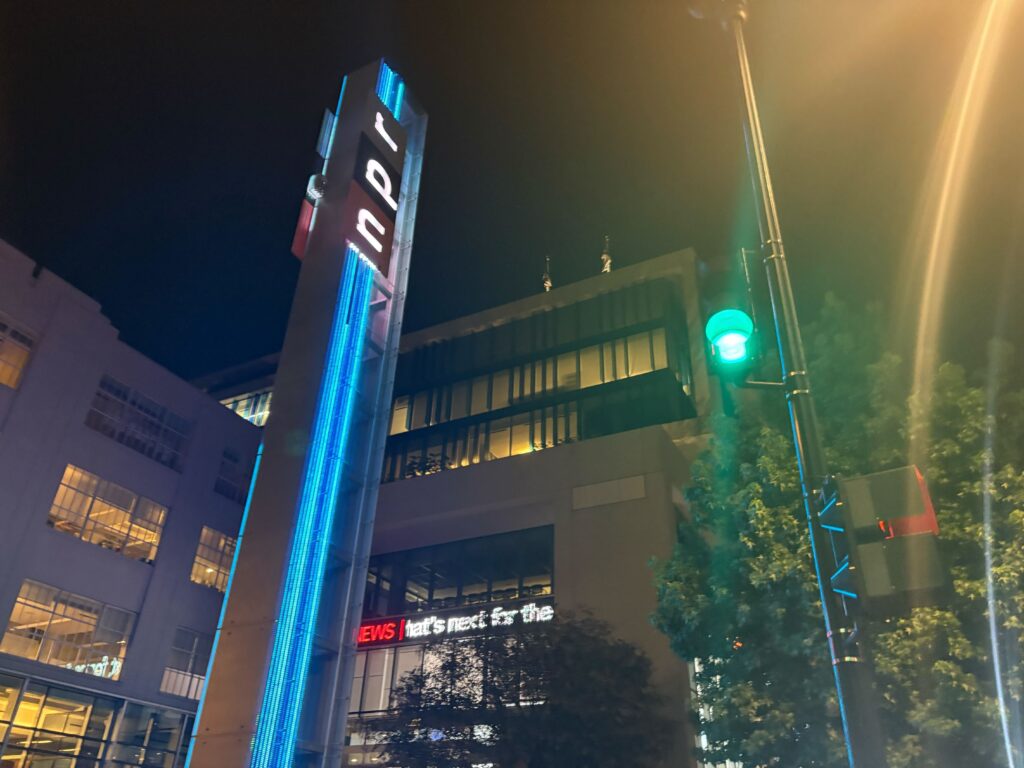 National Public Radio headquarters on North Capitol Street in Washington, D.C., on Tuesday, July 15, 2025. (Photo by Jacob Fischler/States Newsroom)