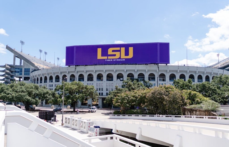 Tiger Stadium at Louisiana State University pictured on Sept. 13, 2024. (Matthew Perschall for Louisiana Illuminator) 