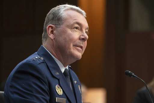 FILE - Lt. Gen. Jeffrey Kruse, director of the Defense Intelligence Agency, speaks during a hearing on Capitol Hill, Thursday, May 2, 2024, in Washington. (AP Photo/Mark Schiefelbein, File)