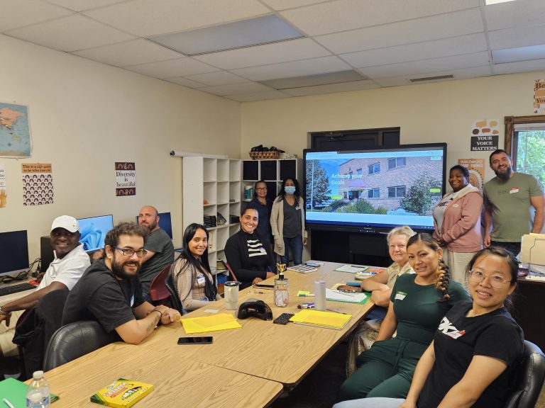 Students from the morning ESL Class at the Career Learning Center of the Black Hills.