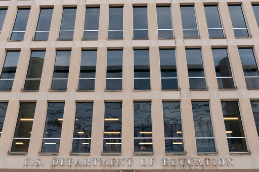 FILE - The U.S. Department of Education building is seen in Washington, on Nov. 18, 2024. (AP Photo/Jose Luis Magana, File)
