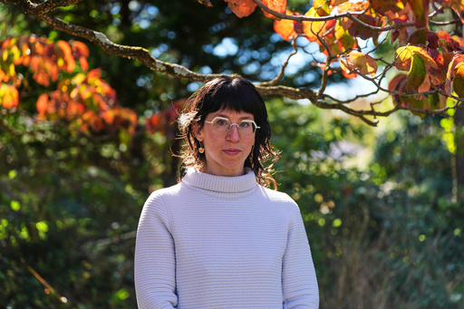 Sasha Gallant, a former employee of the U.S. Agency for International Development and current co-founder of the Project Resource Optimization Initiative, poses for a portrait, Friday, Oct. 17, 2025, in Cockeysville, Md. (AP Photo/Stephanie Scarbrough)