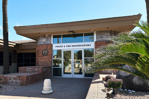 The Scottsdale Police Department is seen on Friday, Nov. 14, 2025, in Scottsdale, Ariz. (AP Photo/Sejal Govindarao)