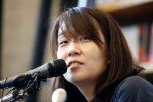 FILE - South Korean author Han Kang speaks to the media during a news conference in Seoul, South Korea, on May 24, 2016. (AP Photo/Lee Jin-man, File)