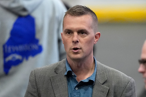 FILE - Rep. Jared Golden, D-Maine, attends an event, October. 25, 2024, in Lewiston, Maine. (AP Photo/Robert F. Bukaty, File)