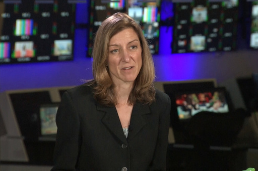 Former Rep. Elaine Luria, D-Va., speaks during an interview with The Associated Press in Washington, Tuesday, Nov. 11, 2025. (AP PhotoMike Pesoli)