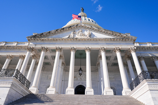 The U.S. Capitol is photographed on 37th day of the government shutdown, Thursday, Nov. 6, 2025, in Washington. (AP Photo/Mariam Zuhaib)